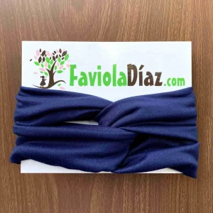 Vincha Azul Turbante Regular