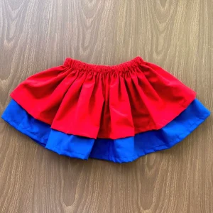 Falda Típica Roja y Azul