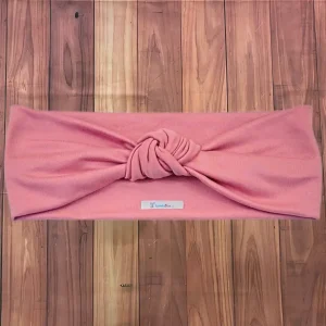 Vincha Palo Rosa Turbante de Nudo Simple