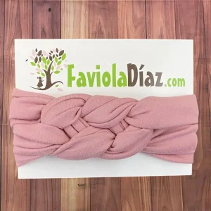 Vincha Rosa Palo con Nudo Náutico