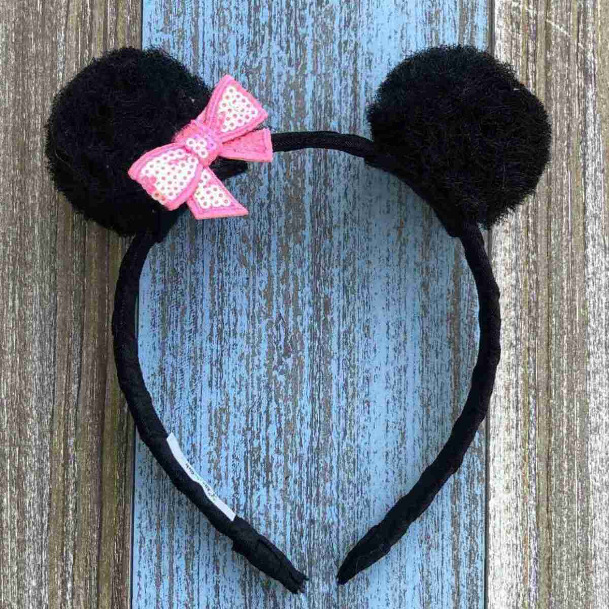 Diadema Negra con Orejitas de Panda y Lazo 4 Diadema Negra con Orejitas de Panda y Lazo - Imagen 4