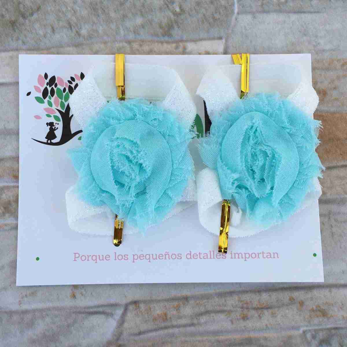 Sandalias Pie Descalzo Menta y Blancas con Flores Briana 1 Sandalias Pie Descalzo Menta y Blancas con Flores Briana