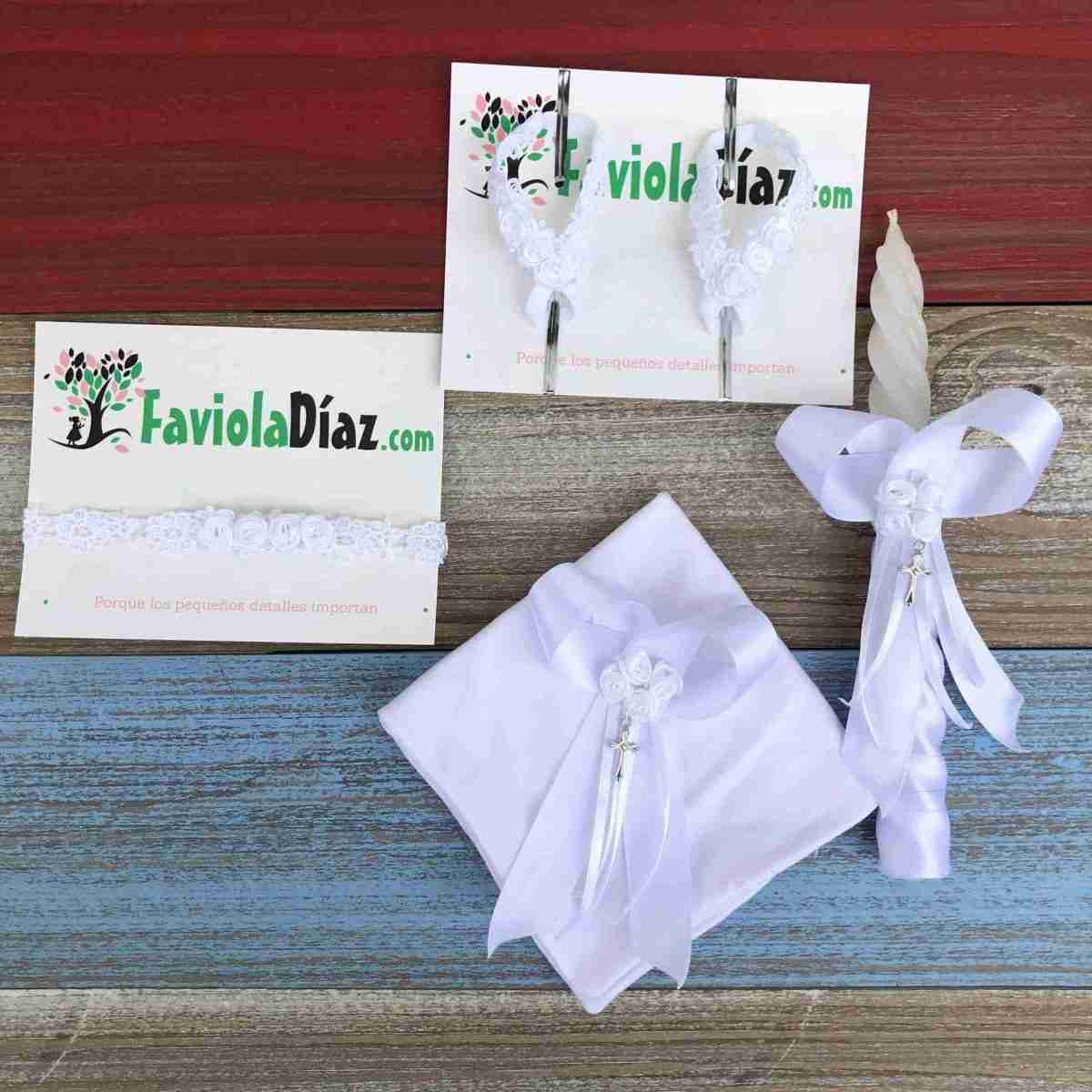 Paño Blanco para Bautizo De Flores Katherine 2 Paño Blanco para Bautizo De Flores Katherine - Imagen 2