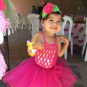 Vincha Fucsia y Verde con Flores Abigail