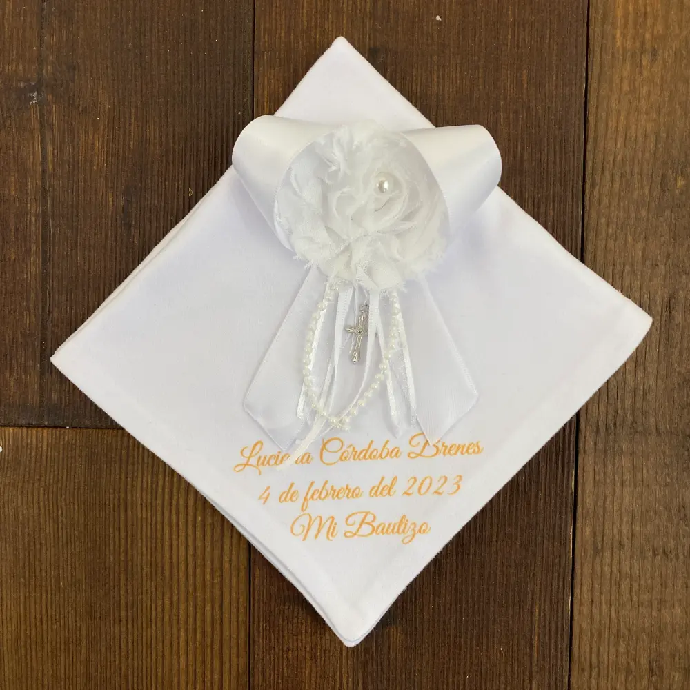 Paño Blanco para Bautizo Briana 1 Paño Blanco para Bautizo Briana