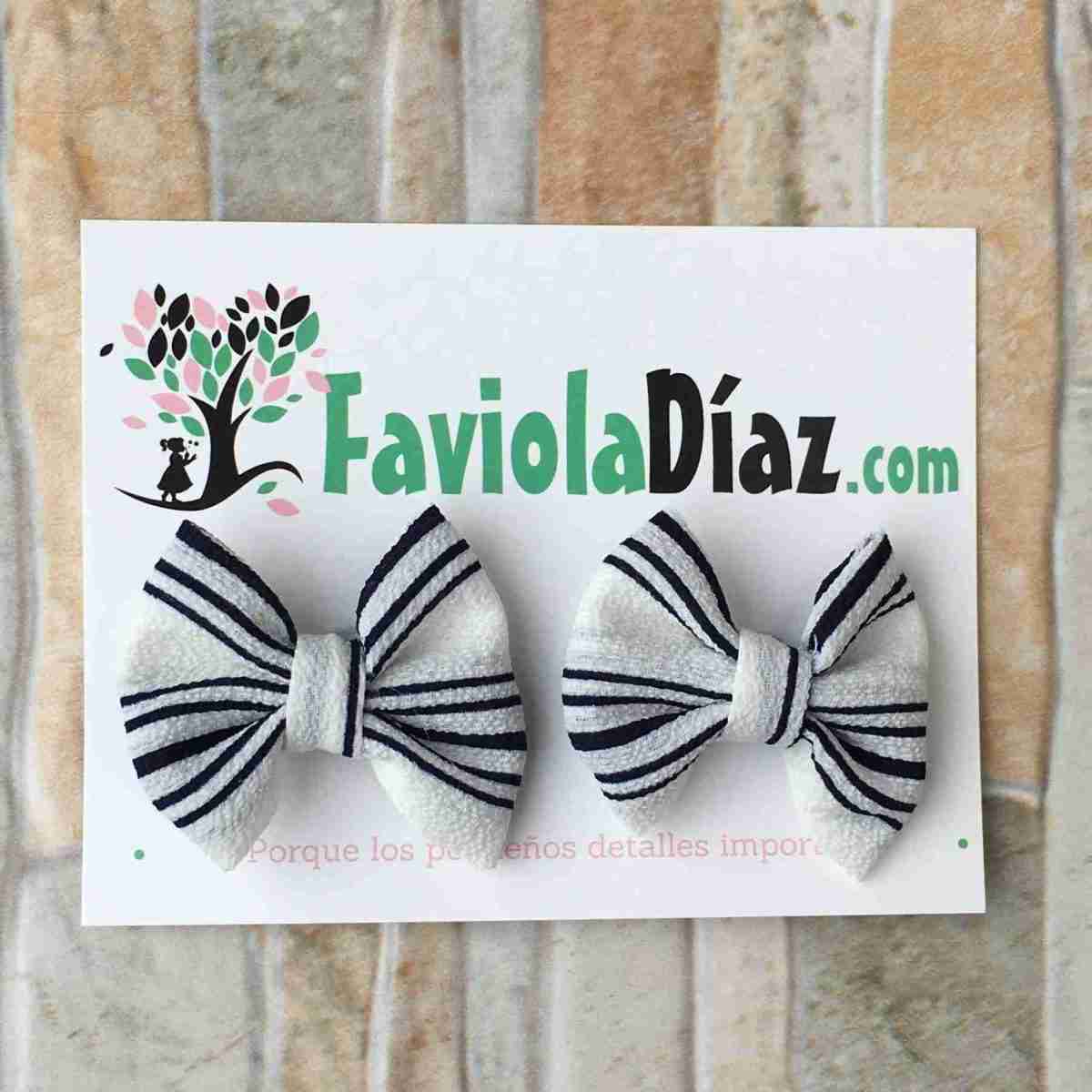 Prensas Blancas con Rayas Negras de Lazo 1 Prensas Blancas con Rayas Negras de Lazo