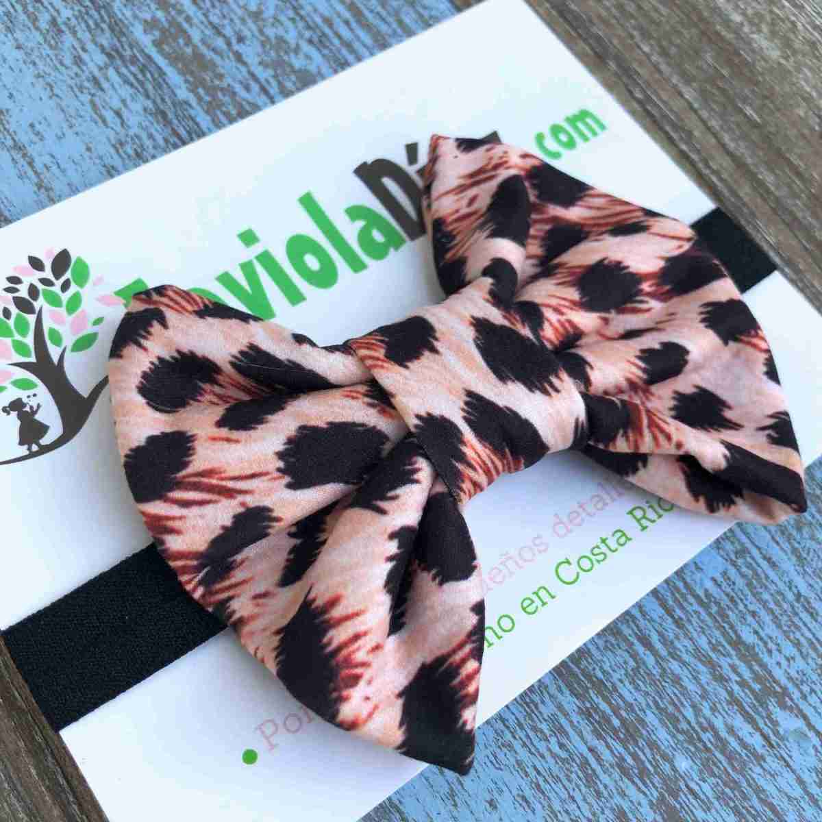 Vincha Animal Print con Lazo 2 Vincha Animal Print con Lazo - Imagen 2