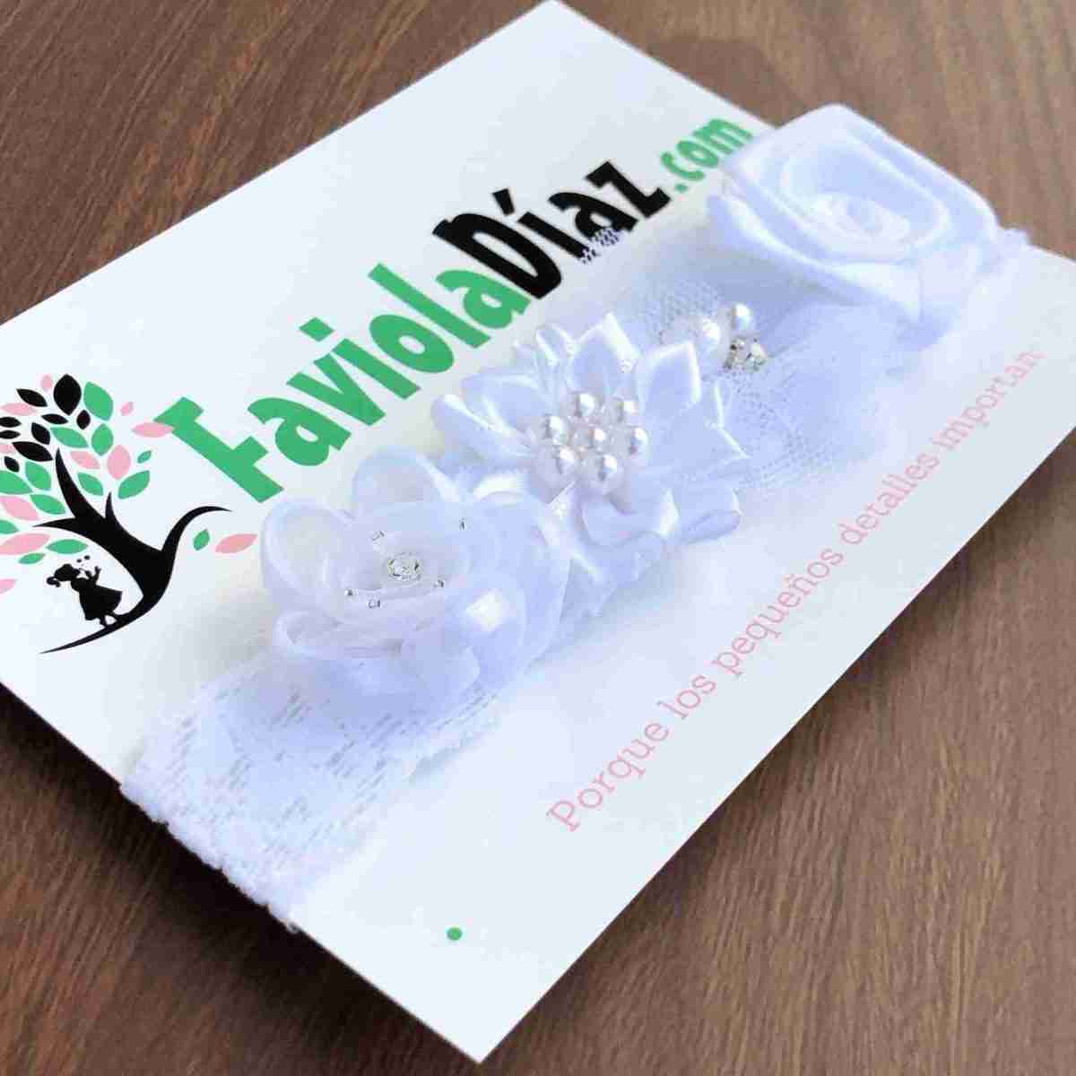 Vincha Blanca Alexia Delgada 2 Vincha Blanca Alexia Delgada - Imagen 2
