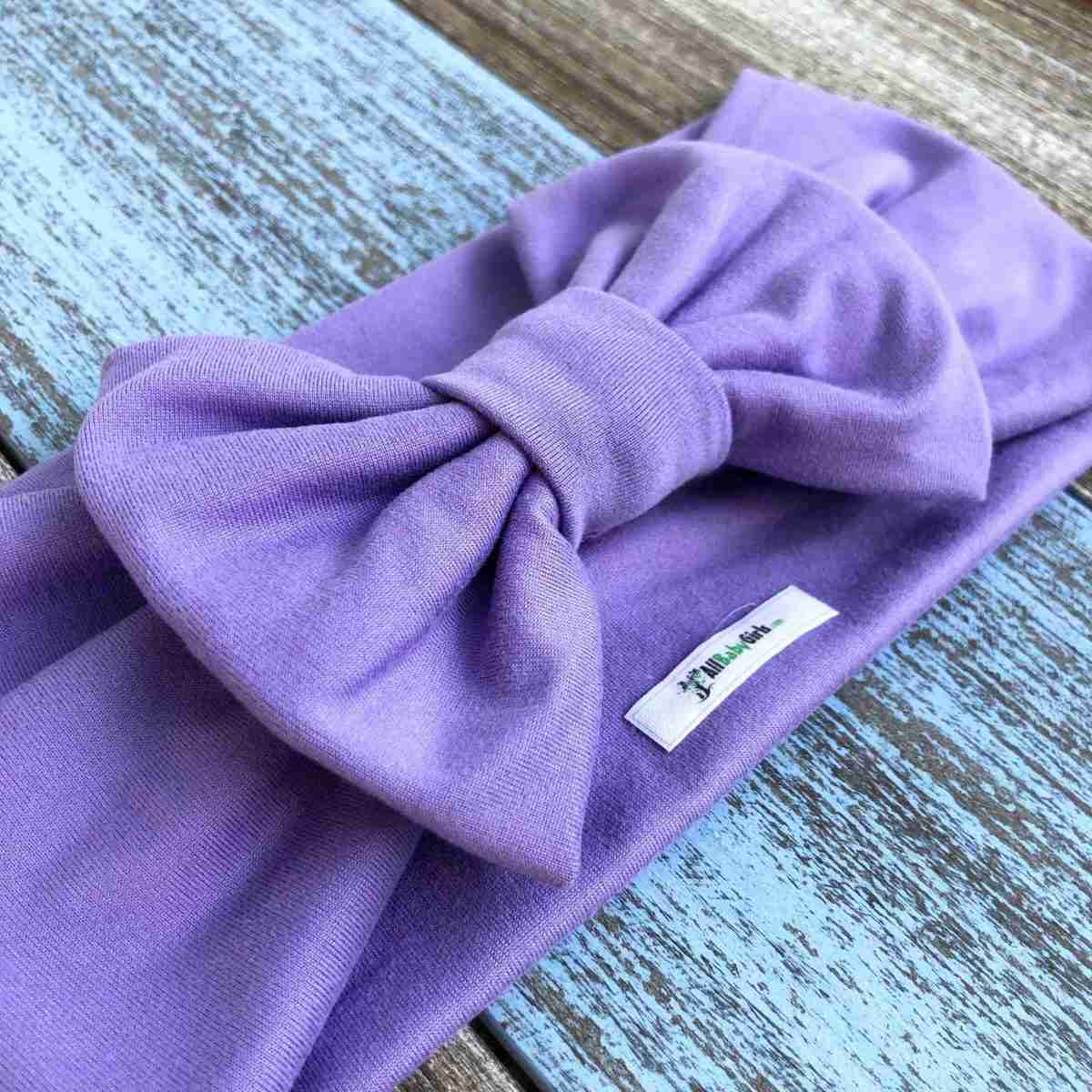 Vincha Lila Turbante con Lazo 2 Vincha Lila Turbante con Lazo - Imagen 2