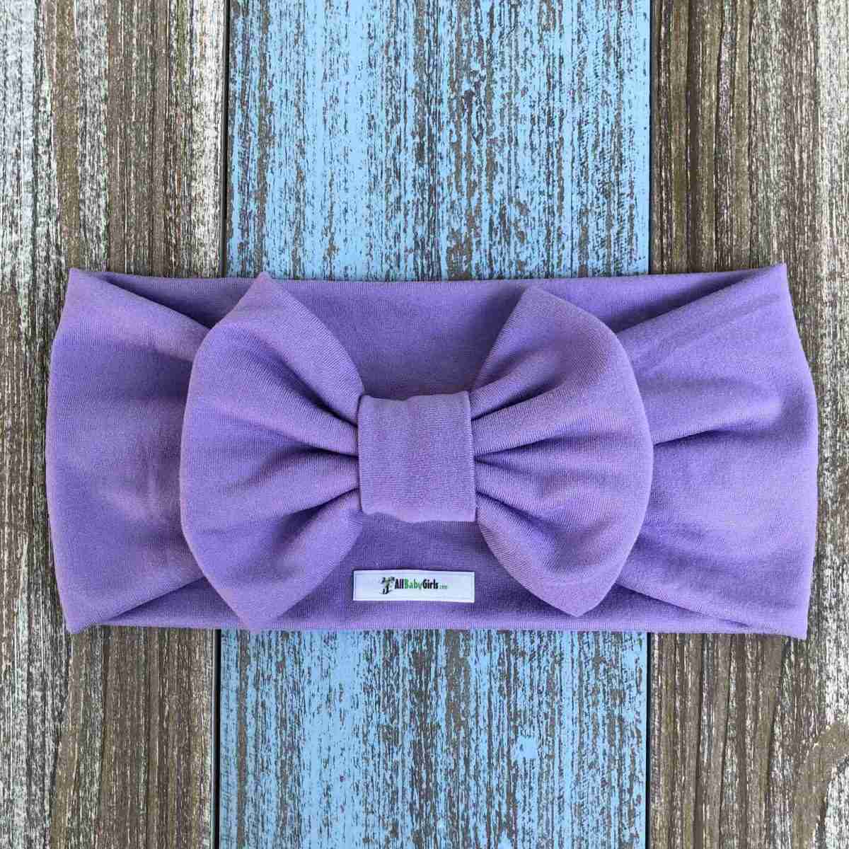Vincha Lila Turbante con Lazo 1 Vincha Lila Turbante con Lazo