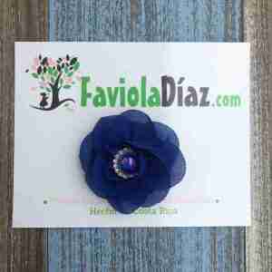 Prensa Azul con Flor Arianne