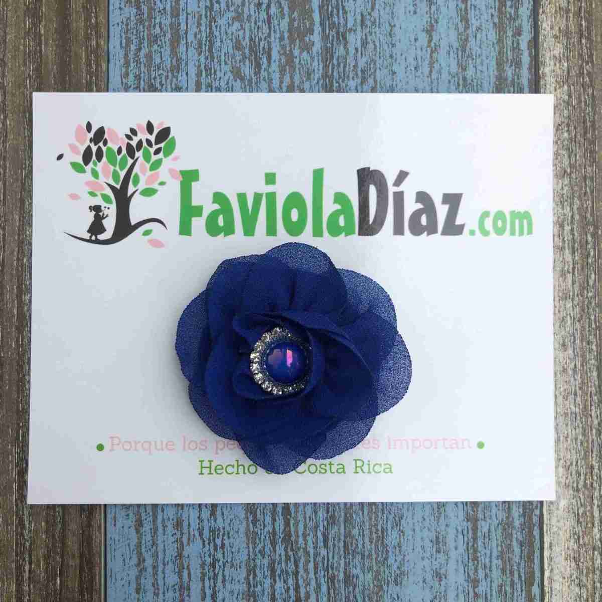 Prensa Azul con Flor Arianne 1 Prensa Azul con Flor Arianne