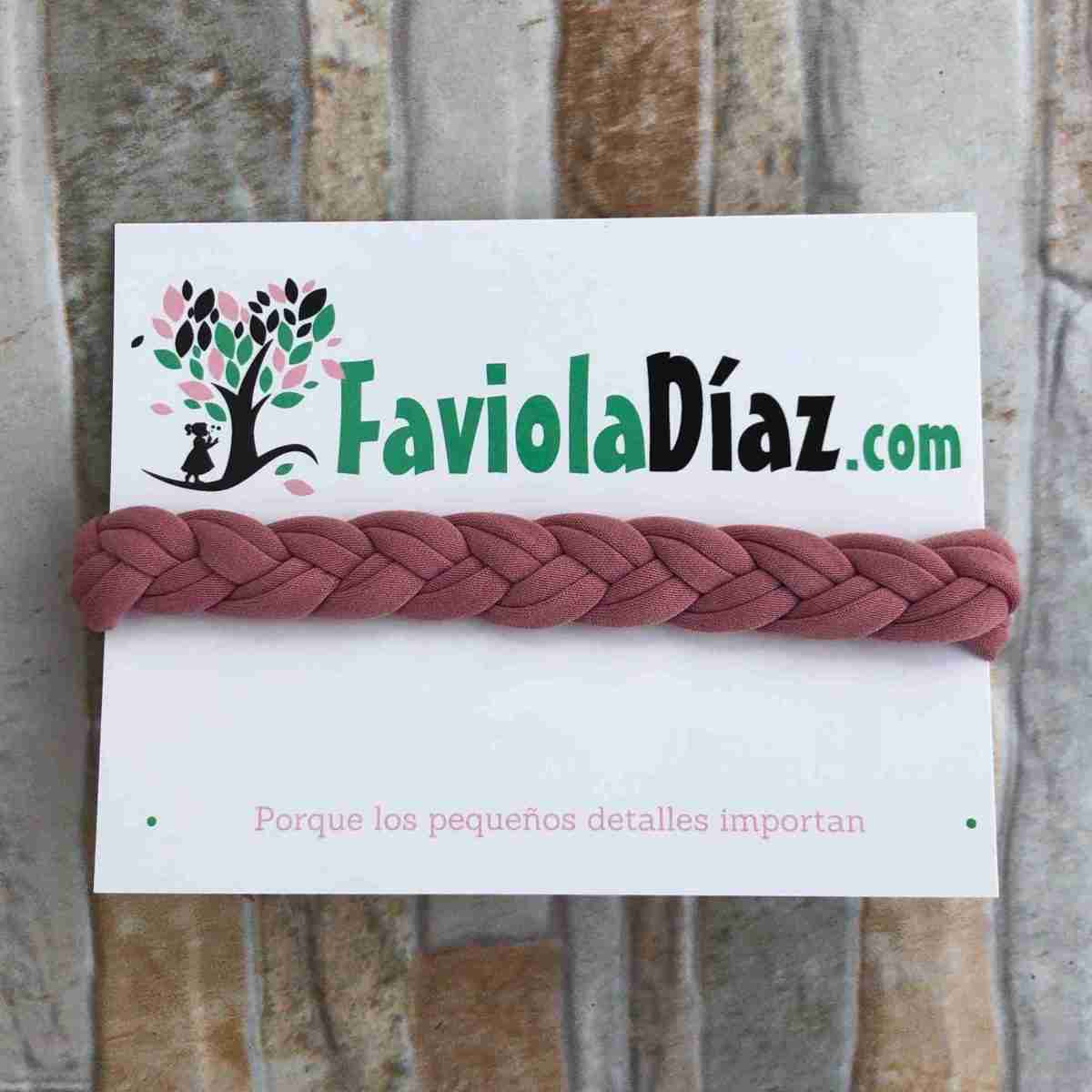 Vincha Rosa Palo Halo Trenzada 1 Vincha Rosa Palo Halo Trenzada
