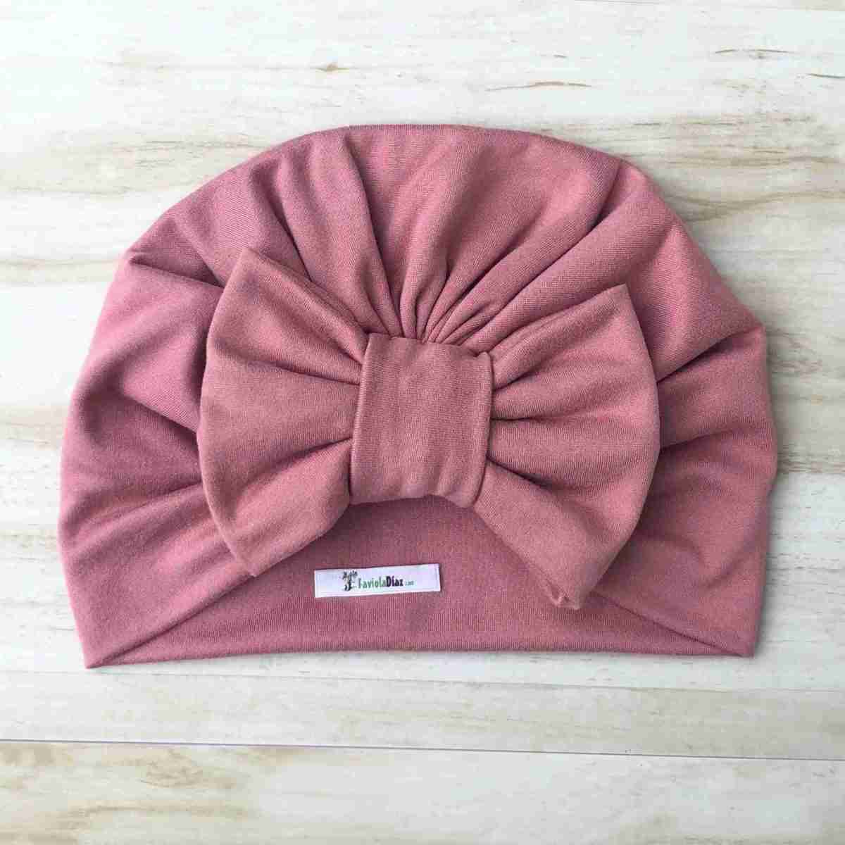 Turbante Palo Rosa de Lazo 1 Turbante Palo Rosa de Lazo