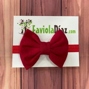 Vincha Roja con Lazo Abril