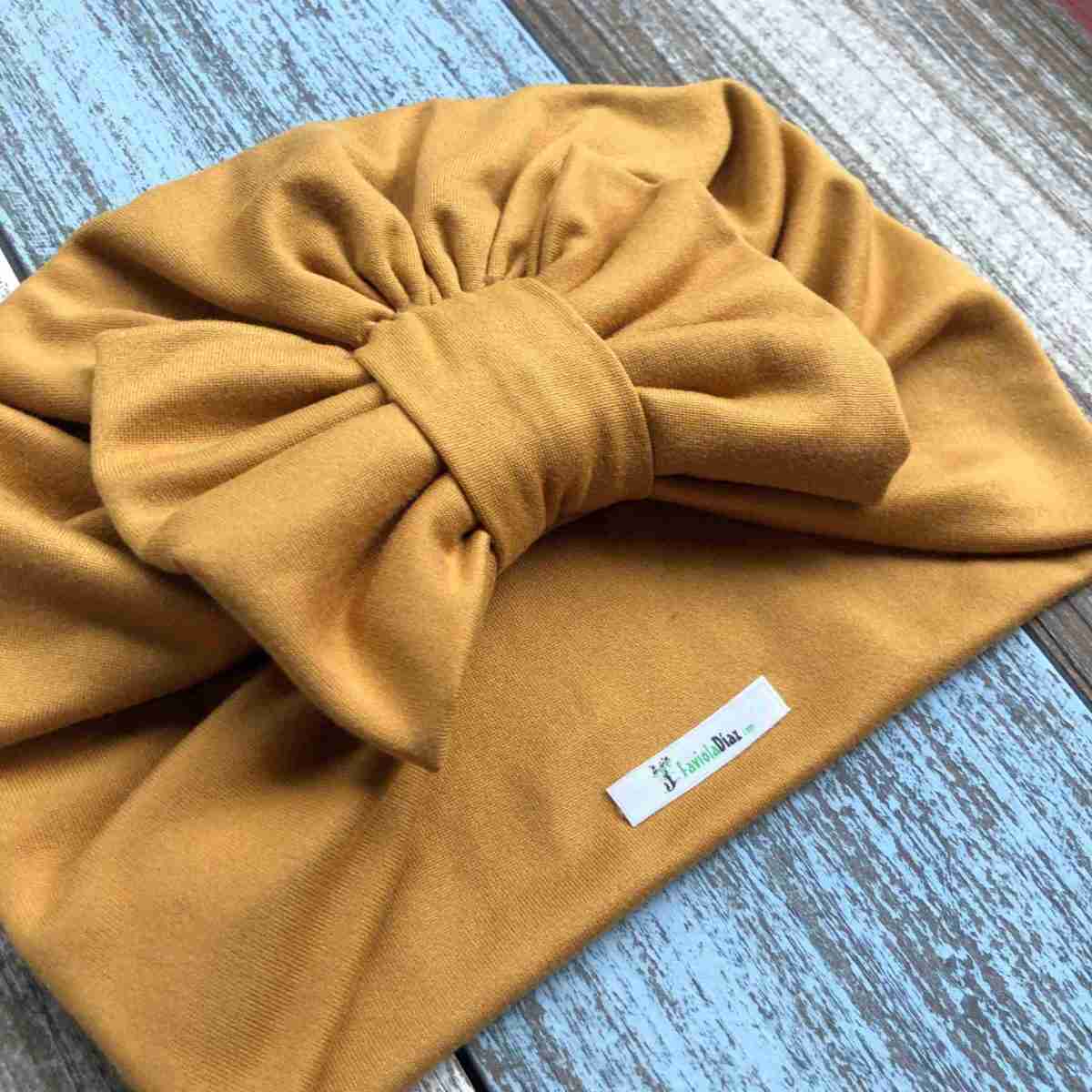 Turbante Mostaza de Lazo 2 Turbante Mostaza de Lazo - Imagen 2