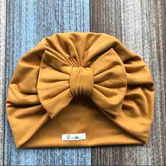 Turbante Mostaza de Lazo 1 Turbante Mostaza de Lazo