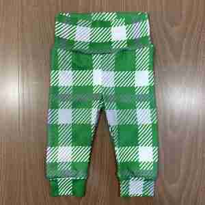 Leggins Blancas y Verdes con Cuadros