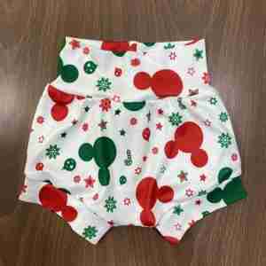 Short Unisex Rojo, Verde y Blanco Alusivo a Mickey