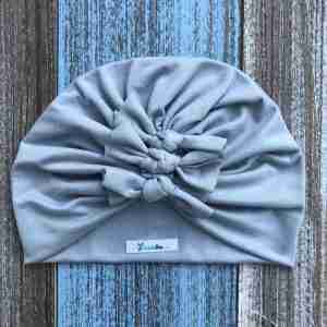 Turbante Gris de Nudos
