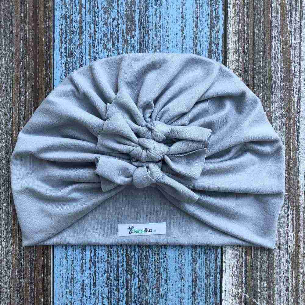 Turbante Gris de Nudos 1 Turbante Gris de Nudos