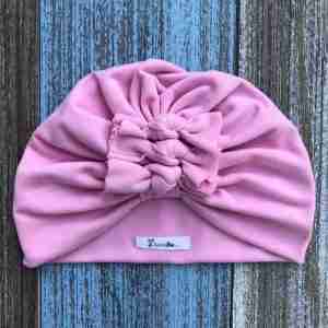 Turbante Rosado de Nudos
