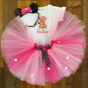Set de Vincha, Tutu y Mameluco de Minnie
