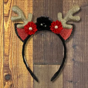 Diadema Roja y Negro de Reno