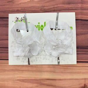 Sandalias Pie Descalzo Blancas con Flores Bernardette