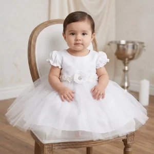 Vestido Blanco María con Mangas
