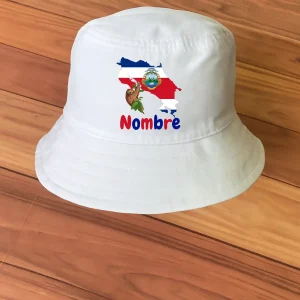 Sombrero Chonete Mapa de Costa Rica con Perezoso