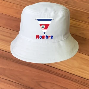 Sombrero Chonete con Banderín de Costa Rica