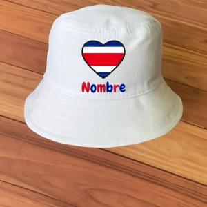 Sombrero Chonete con Corazón Bandera Costa Rica