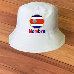 Sombrero Chonete con Escudo Octagonal Costa Rica