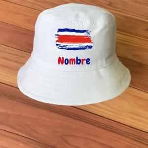 Sombrero Chonete con Pincelada Bandera Costa Rica