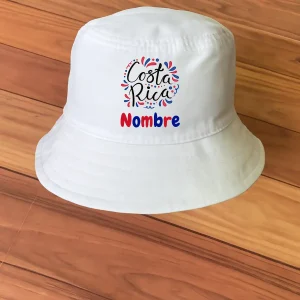 Sombrero Chonete con Texto Costa Rica Estilo Caligrafía