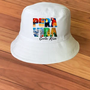 Sombrero Chonete con Texto Pura Vida Costa Rica