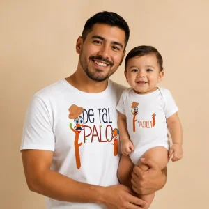 Conjunto de Camiseta y Mameluco De Tal Palo Tal Astilla