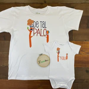 Conjunto de Camiseta y Mameluco De Tal Palo Tal Astilla