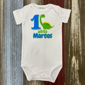 Mameluco de Cumpleaños alusivo a Dinosaurio