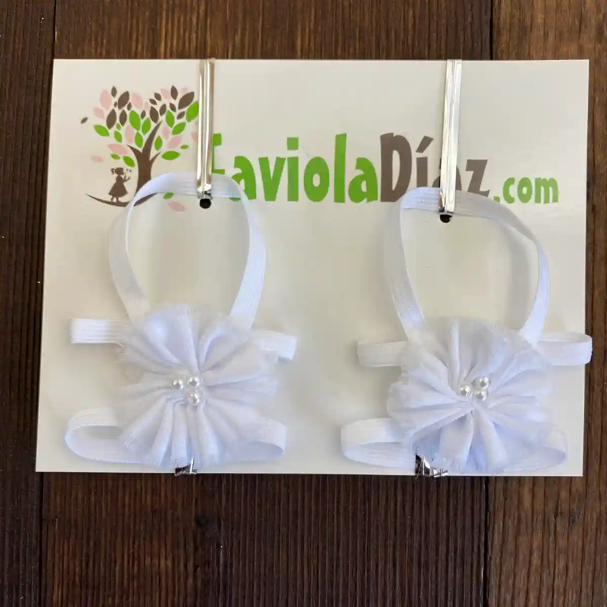Sandalias Pie Descalzo Gretta Blancas con Flor 1 Sandalias Pie Descalzo Gretta Blancas con Flor