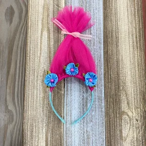 Diadema alusiva a Poppy de Trolls