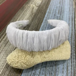 Diadema Scrunchie Blanca