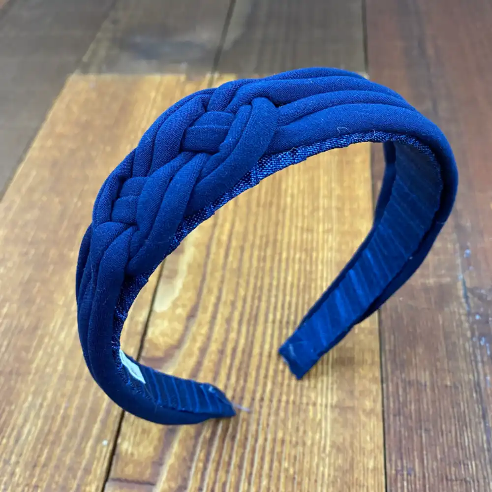 Diadema Azul con Nudo Náutico 1 Diadema Azul con Nudo Náutico