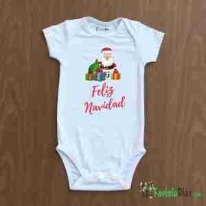 Mameluco: Feliz Navidad Santa Con Regalos