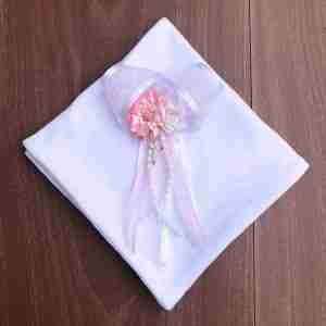 Paño Rosado y Blanco para Bautizo Brenda