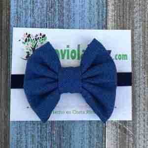 Vincha Azul Jeans con Lazo
