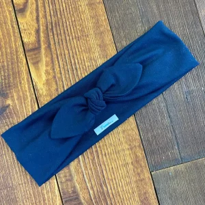 Vincha Azul Marino Turbante de Nudo Regular