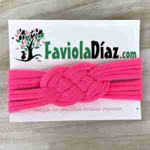 Vincha Fucsia con Nudo Náutico