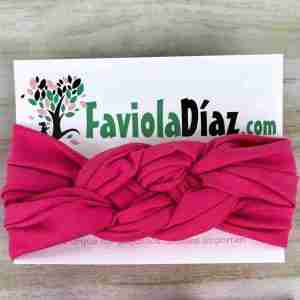 Vincha Fucsia con Nudo Náutico